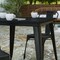 Merrick Lane Dryden Indoor/Outdoor Dining Table, 31.5" Square All Weather Poly Resin Top with Steel Base